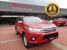 2016 Toyota Hilux 2.4 G MT - UNDER TOYOTA WARRANTY + FREE 1 YEAR SERVICE BY AUTHORIZED TOYOTA DEALER
