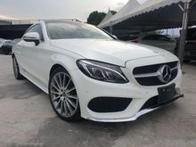 5 YRS WARRANTY 2017 Mercedes-Benz C180 1.6 SPORT COUPE 9G PANROOF UNREGISTER