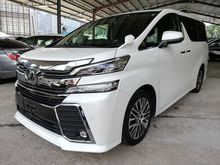 2016 Toyota Vellfire ZG 2.5 Sunroof /Alpine Set /PreCrash Clear Stock Unregister