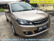 2011 Proton Saga 1.3 FL (A) PERFECT CONDITION FULL SPEC SAVE PETROL ONE OWNER