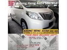 (ACTUAL YR MADE 2OO9)(GST INCLU)(REG 2O13)(1 OWNER)(LOW MILE)(TIPTOP)(KL CHERAS AREA) TOYOTA ALPHARD 2.4 G MPV