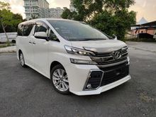 2016 Toyota Vellfire 2.5 Z SPEC,ALPINE,GRADE 4.5,2016 UNREGISTER