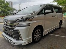 2016 Toyota Vellfire 2.5 MPV ** 5 STARS CONDITION ** 5 YEAR WARRANTY **