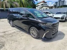 2024 Toyota Alphard 2.5 Z / MOONROOF / 360 CAMERA / DIM / BSM / APPLE CAR PLAY / SPARE TYRE / 2024 UNREGISTER
