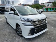 2016 Toyota Vellfire 2.5 ZG EDITION, SUNROOF,MOONROOF,GRADE 5A,NEW CAR CONDITION,2016 UNREGISTER
