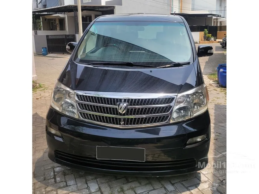 Jual Mobil Toyota Alphard 2004 V 3.0 di Banten Automatic Van Wagon Hitam Rp 149.000.000