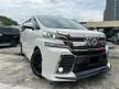 Used 2018/2020 Toyota Vellfire 2.5 ZA (A) MODELLISTA BODYKIT LEATHER SEAT POWER DOOR POWER BOOT FREE WARRANTY - Cars for sale
