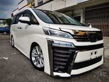 Cheapest In Market / NFL - Toyota Vellfire 2.5 (A) / Year 2018 / Z - ZA - ZG / 7 Seater / More Than 100 Unit / Local Ap Holder / Pre-order Enquiry