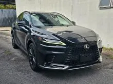 OFFER UNREG 2024 Lexus RX 350 2.4 F Sport Handling SUV BLACK/PANAROMIC ROOF/HUD/2ND ROW ELECTRIC SEAT/ FREE 6 YEAR WARRANTY/PROCESSING FEE RM1350
