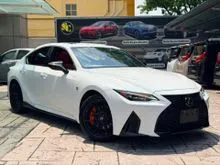 [19700KM](5A REPORT) LEXUS IS300 2.0L TURBO F-SPORT MODE BLACK -SUNROOF,360 REVERSE CAM,AIRCOND SEAT,MEMORY SEAT,RED COLOUR INTERIOR,BBS SPORT RIM,BSM