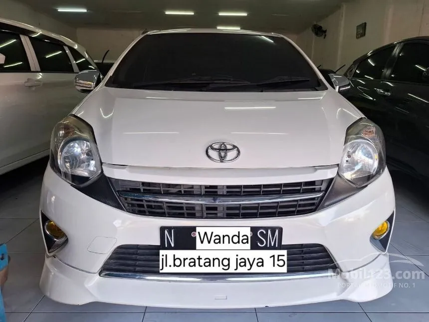 Jual Mobil Toyota Agya 2015 TRD Sportivo 1.0 di Jawa Timur Automatic Hatchback Putih Rp 109.000.000