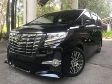 2017 Toyota Alphard 2.5 G S C Package MPV**FULLY LOADED**SHOWROOM CONDITION**PREMIUM WARRANTY**