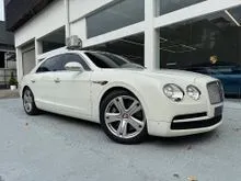 MYSTERIOUS WHITE PRE OWNED 2015/2015 BENTLEY FLYING SPUR 4.0 T V8  MULLINER SEDAN BEST VERSION OF ITS NEW