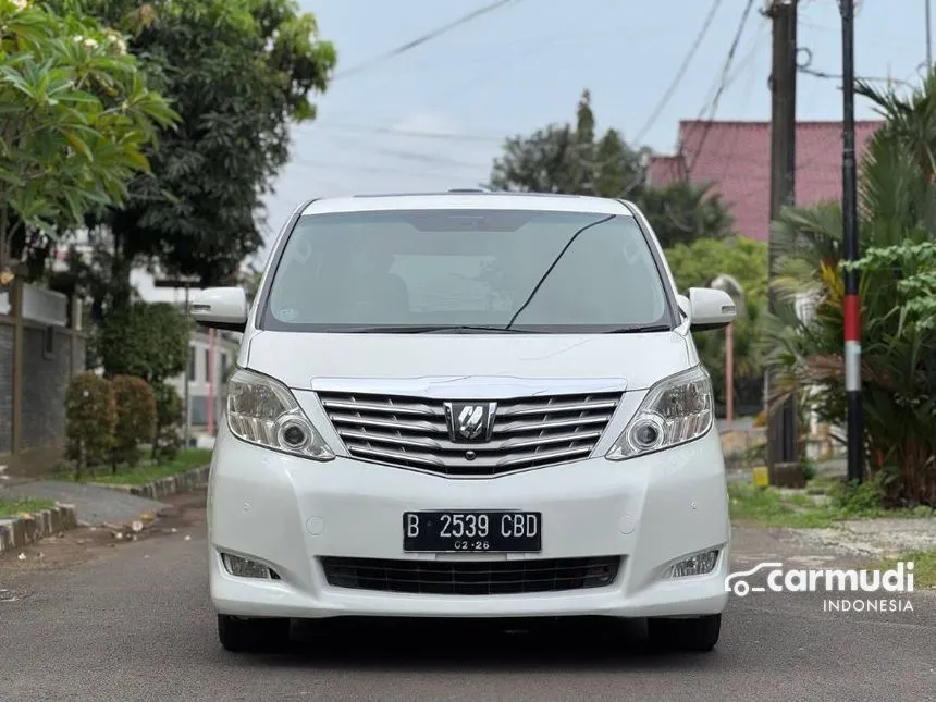 Jual Mobil Toyota Alphard 2010 S 2.4 di Banten Automatic MPV Putih Rp 210.000.000