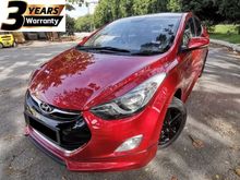 2014 Hyundai Elantra 1.6 GLS Sedan / 3 YEARS UNLIMITED MILEAGE WARRANTY / LEATHER SEAT / AUTO HEADLAMP / PUSH START & KEYLESS ENTRY / 8 YEARS LOAN