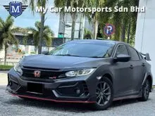2020 HONDA CIVIC 1.8 FC S (A) i-VTEC / FULL TYPE-R FK8 BODYKIT / R CAMERA / PUSH START KEYLESS / ELECTRONIC SEAT / FULL LEATHER SEAT / MAT BLACK COLOR