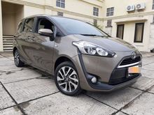 Toyota Sienta 1.5 V AT 2017 Coklat. Tgn 1, Pajak Panjang.(Bebas Banjir)