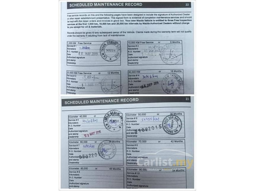 car maintenance record