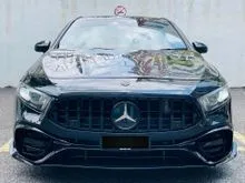 NEW STOCK, MERCEDES BENZ A180 AMG LINE HATCHBACK, FULL CONVERT A45s BODYKIT, FORGE CARBON BONET & SPOILER , SPORT RIMS , FULL BERMESTER SOUND SYSTEM