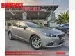 Used 2016 Mazda 3 2.0 SKYACTIV-G High Sedan (A) SERVICE RECORD / MAINTAIN WELL / LOW MILEAGE / ACCIDENT FREE / ONE OWNER / VERIFIED YEAR - Cars for sale