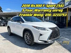 2018 Lexus RX300 2.0 F SPORT CLEAR STOCK OFFER (5A) READY STOCK 100UNIT ( FREE WARRANTY / SERVICE / COATING / POLISH / TOWER )