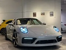 2021 Porsche 911 Targa 4S Heritage Design Edition PDK, Chalk, Highly Optioned, Rare Collector Spec, Burmester, PDCC, Front Axle Lift, Low Mileage