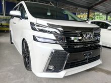2016 Toyota Vellfire 2.5 ZG Edition Alpine Audio Player Roof Monitor New Arrival Unregistered