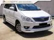 Used 2015 Toyota Innova 2.0 G MPV (A) 2 YEARS WARRANTY DVD PLAYER REVERSE CAMERA ONE OWNER TIP TOP CONDITION