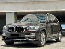 2019 BMW X3 2.0 xDrive30i Luxury SUV Full Service Record Low Mileage 61K KM Only F/Lon OTR 1Doctor Owner Free 3Yrs Warranty Free Tinted Carking