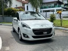 2015 Peugeot 5008 1.6A THP FACELIFT-L/SEAT-P/SEAT-PANAROMIC ROOFTOP-PEUGEOT INFO-TAINT W/ RVS CAMERA-1 OWNER-T/TOP COND-CASH/LOAN