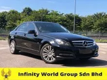 Y 2012 Mercedes-Benz C200 1.8 Elegance / RAYA PROMO FREE 3 YEARS WARRANTY / POWER SEAT / MEMORY SEAT