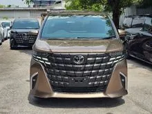 OFFER GRADE 5A UNREG 2025 Toyota Alphard 2.5 Z Modelista MPV GOLD/ROOF MONITOR/ SIDE STEP/DIM/BSM/FREE 6 YEAR WARRANTY/ PROCESSING FEE RM1350