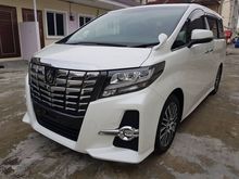 2015 TOYOTA ALPHARD 2.5 SC WHITE RAYA OFFER CHEAP SALES RM 249K UNREG 15
