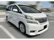 Used 2011/2013 TOYOTA VELLFIRE 2.4 Z MPV ## 2 POWER DOOR ## POWER BOOT ## REAR TV ## WORKSHOP OWNER ## TIP TOP CONDITION ## CAN BRING TO WORKSHOP VERIFY ##