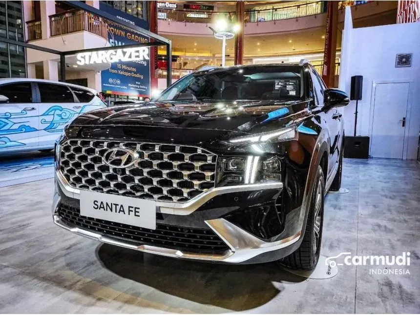 Jual Mobil Hyundai Santa Fe 2023 CRDi Signature 2.2 di Banten Automatic SUV Hitam Rp 675.000.000