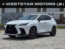 2022 Lexus NX 350 2.4 F Sport Mileage 33k km Red Leather Sunroof DIM BSM HUD