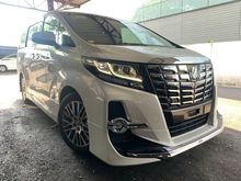 2017 Toyota Alphard 2.5 SC (PRONOTION PRICE WIT SST)SUNROOF, MODELLISTA BODYKIT,PILOT SEATS ,2 POWER DOOR ,POWER BOOT UNREG