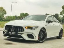 2022 Mercedes-Benz AMG CLA45 2.0 S 4MATIC+ (Local Spec)(Mileage 64k)(Ori Unit) Bi-Turbo High Loan