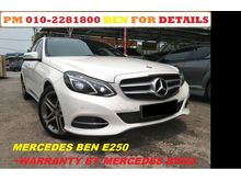 2016 Mercedes-Benz E250 2.0 Avantgarde 70K KM FULL SERVIS RECOD U/WARRANTY 70K KM