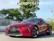 Recon 2019 Lexus LC500 5.0 V8 S Package Coupe Unregistered Alcantara Seat Half Leather Seat Power Seat Memory Seat Air Cond Seat Bi LED Head Light