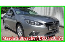 2016 Mazda 3 2.0 SKYACTIV (CKD) Sedan No Processing Fees Charge Very Good Condition Come View To Believe No Repair Need Worth Buy