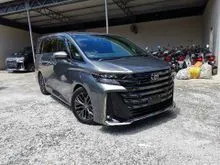 2025 Toyota VELLFIRE 2.4 Z PREMIER JBL Grey 4WD/Brown Interior/Moonroof/HUD/BSM/DIM/Roof Monitor/Unregister