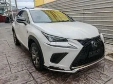 [GRADE 4.5B] 2021 LEXUS NX 300 2.0 F SPORT 3BA SUV P/ROOF 4CAMERA BSM RED+BLACK LEATHER SEAT (A) UNREG NX300