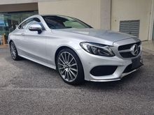 2016 Mercedes-Benz C180 1.6 AMG 2 DOORS COUPE SPORT PLUS, BURMESTER, PANAROMIC ROOF UNREG