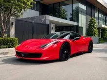 2011/2012 Ferrari 458 Italia Coupe  570HP  Legendary NA V8  Low Mileage Ready Stock