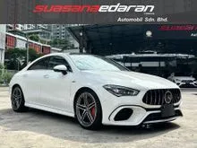2022 Mercedes-Benz AMG CLA45 2.0 S 4MATIC+Coupe Japan Spec,Panroof,Surround View Cameras,Dynamic Suspension,Burmester,AMG Sport Exhaust,Rr Spoiler