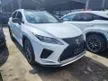Recon 2020 Lexus RX300 2.0 F Sport Fully Loaded Grade 5A Car With Panroof / 360 / HUD / Wireless Charger / Memory Seats / Red Interior / Recon Unregister