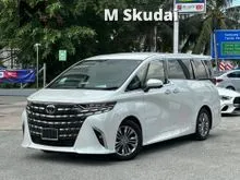 2025 Toyota Alphard 2.5 Z SUNROOF 2PD 7SEATER 4CAM 5A 4K KM 5YRS TOYOTA WARRANTY
