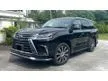 Used LEXUS LX570 5.7(A) V8 (P) F SPORT 4WD MODELLISTA BODY KIT 1 VVIP OWNER COOLBOX NEW FACELIFT LOW MILEAGE 38K KM FULL SERVICE RED INTERIOR - Cars for sale