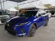 Recon NEW FACELIFT 2019 Lexus RX300 2.0 F Sport SUv, Rare Unique Blue Colour, Panoramic Roof, 5 years Warranty - Cars for sale